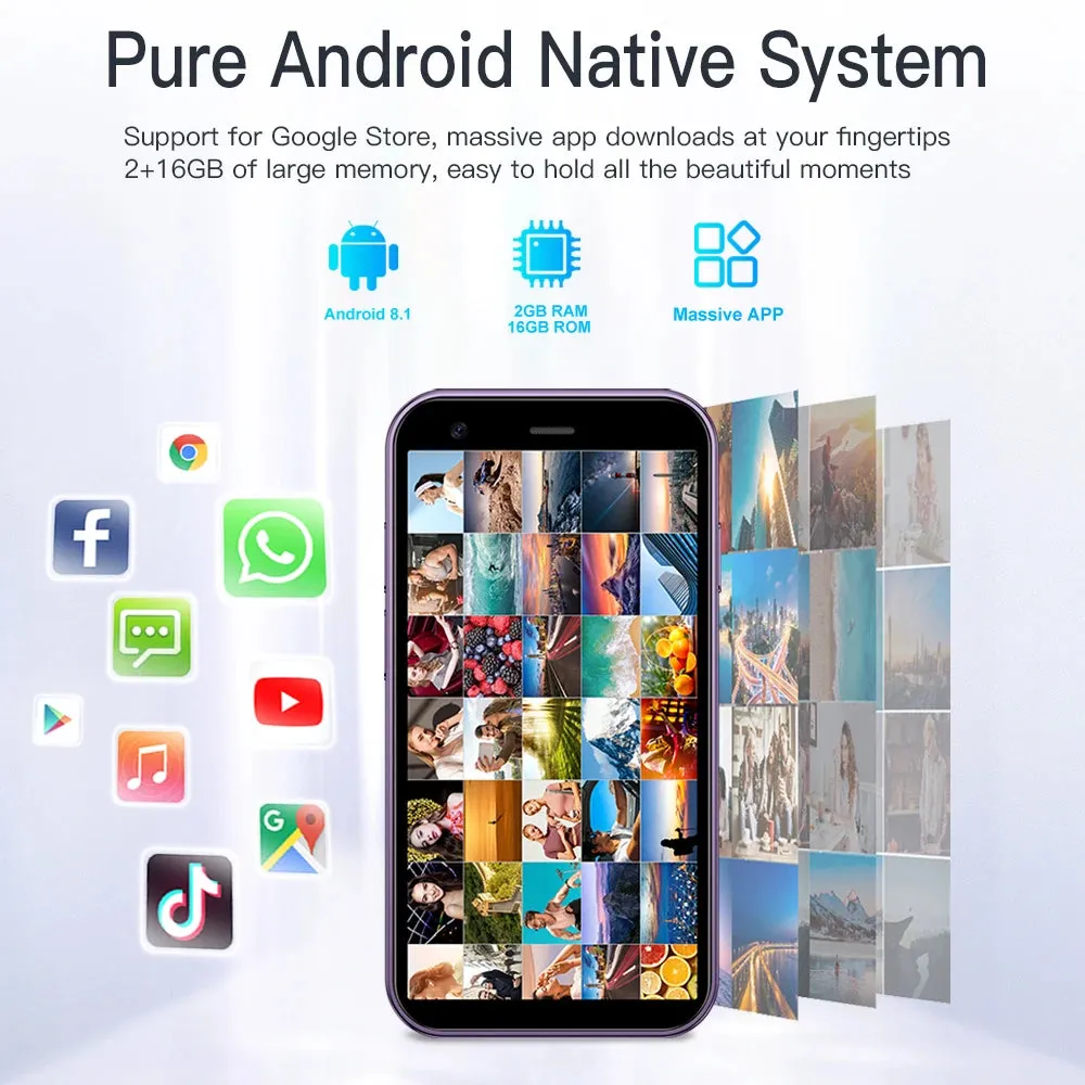 New SERVO 15SE 3.0" Mini Smartphone Dual SIM 3G WCDMA Android 8.1OS 2GB 16GB GPS WIFI Portable Small Mobile Phone Low Price Great Gift