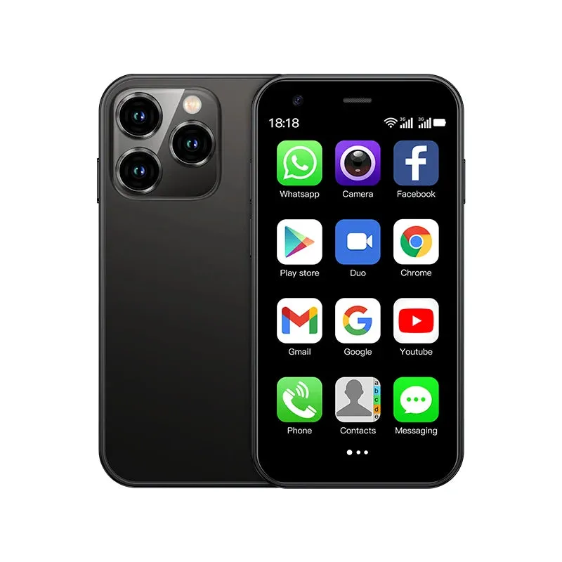New SERVO 15SE 3.0" Mini Smartphone Dual SIM 3G WCDMA Android 8.1OS 2GB 16GB GPS WIFI Portable Small Mobile Phone Low Price Great Gift