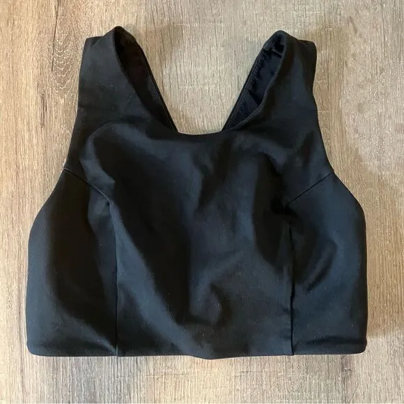 North Face Womens Black Free Motion Sports Bra EUC