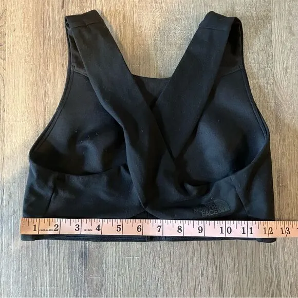 North Face Womens Black Free Motion Sports Bra EUC