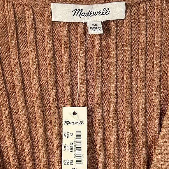 NWT Madewell Langley Slim Cardigan Sweater XS