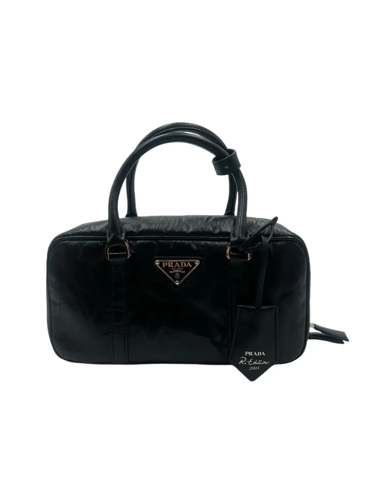 NWT Prada Nappa Antique 2001 Re-edition Bauletto Bag