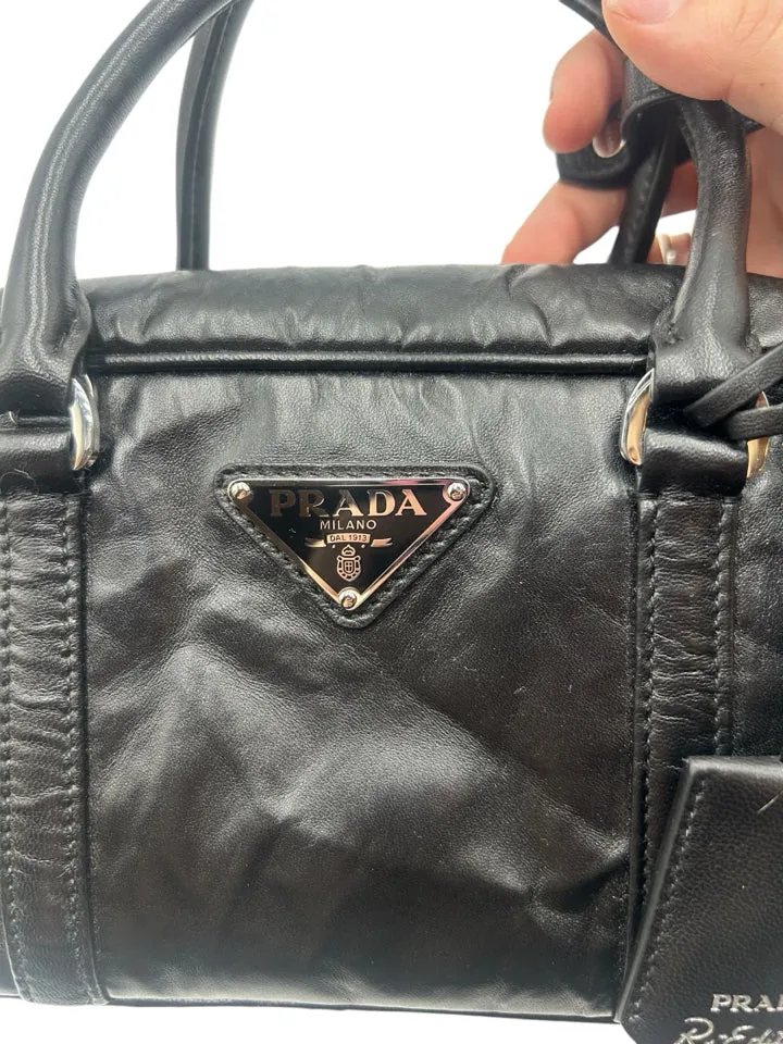 NWT Prada Nappa Antique 2001 Re-edition Bauletto Bag