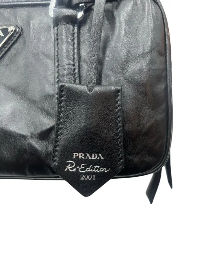 NWT Prada Nappa Antique 2001 Re-edition Bauletto Bag