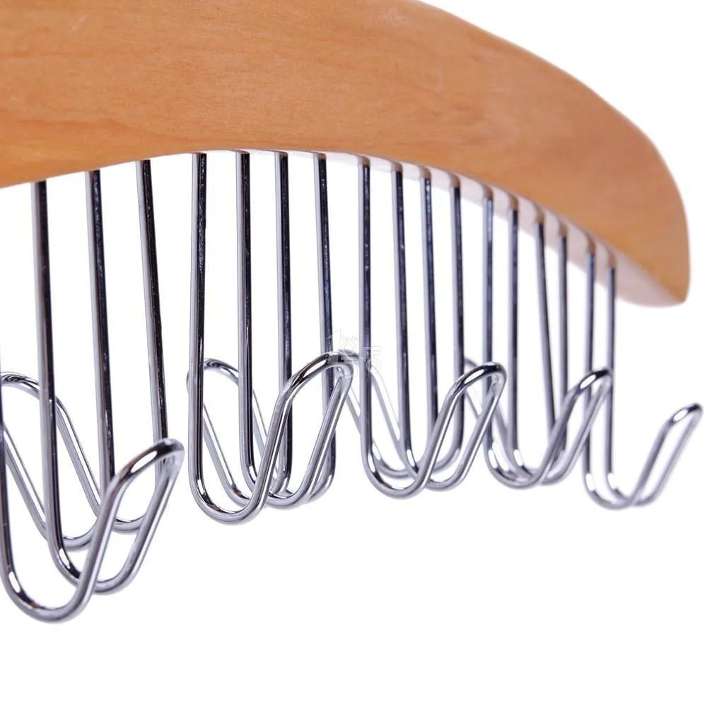 Ohuhu Belt Hanger 24 Belt Racks Hardwood Homeware Closet Accessories Organizers, 2 Pack