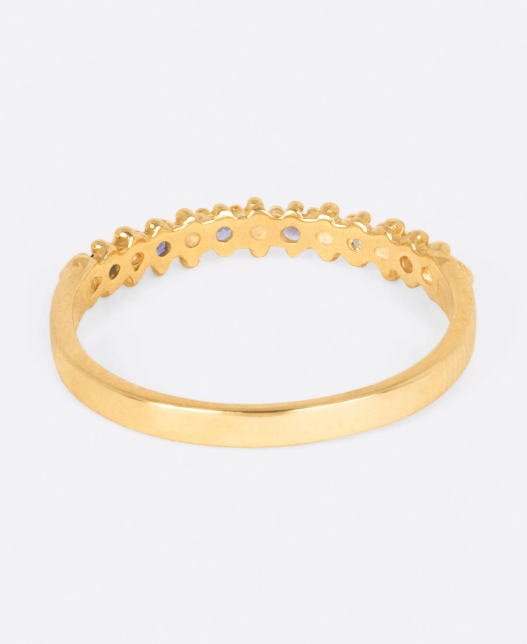 Ombré Sapphire Textured Band