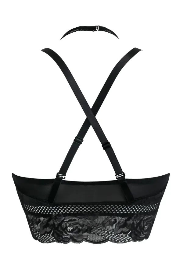 Ooo La La Front Fastening Bra - Black/Slate