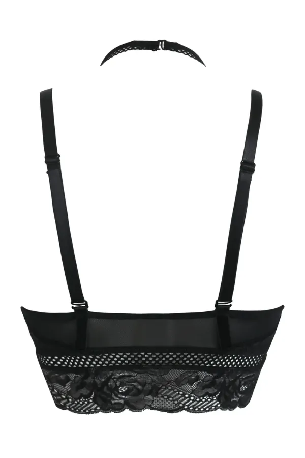 Ooo La La Front Fastening Bra - Black/Slate