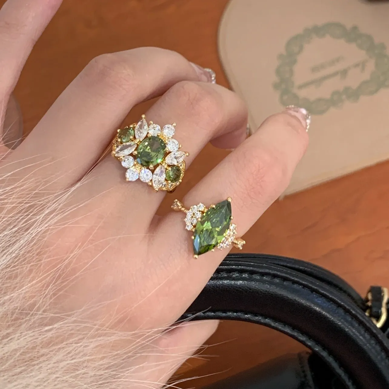 Opulent Peridot Ring