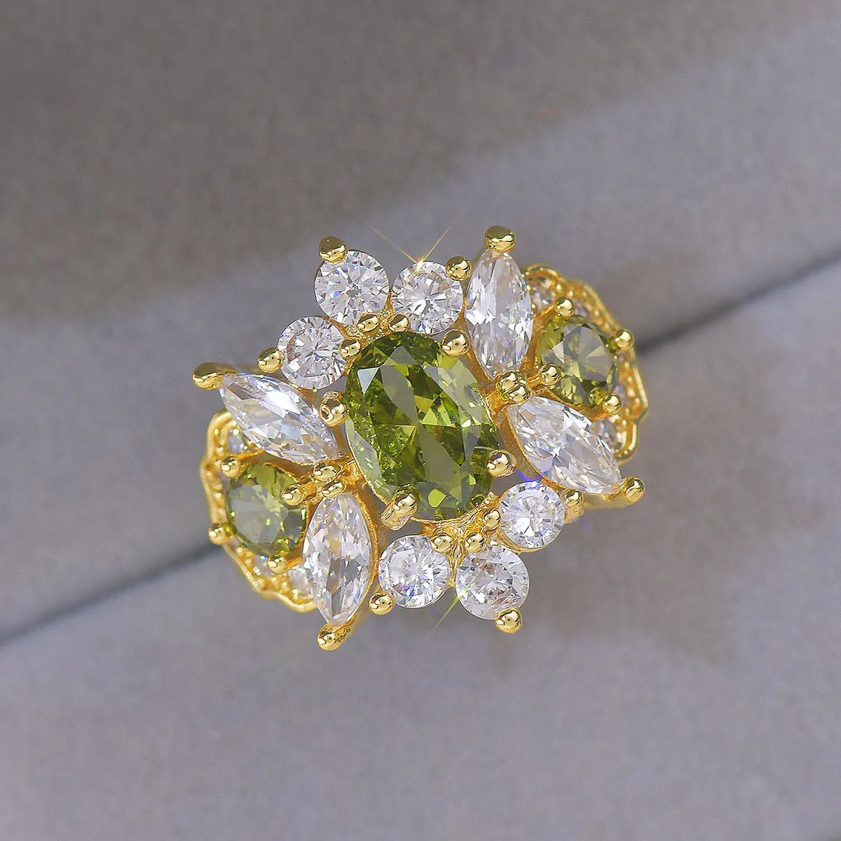 Opulent Peridot Ring