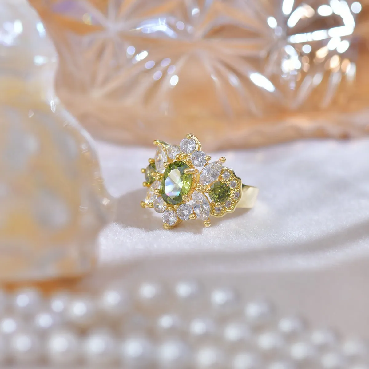 Opulent Peridot Ring
