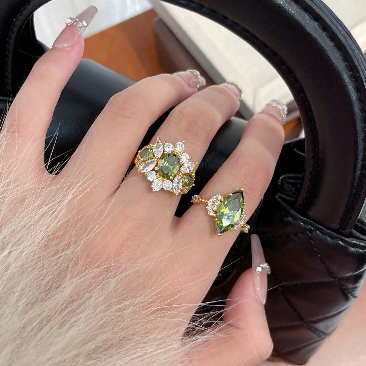 Opulent Peridot Ring