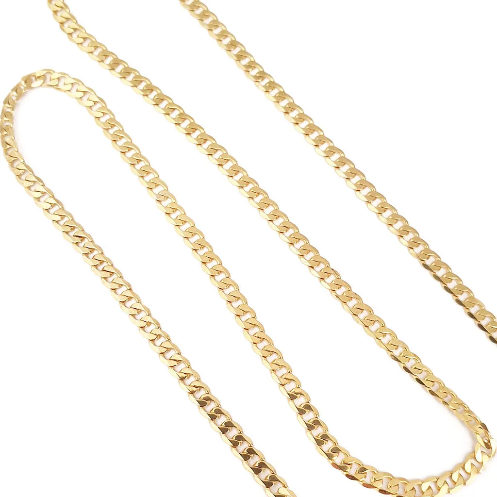 Opulent Yellow Gold Curb Chain