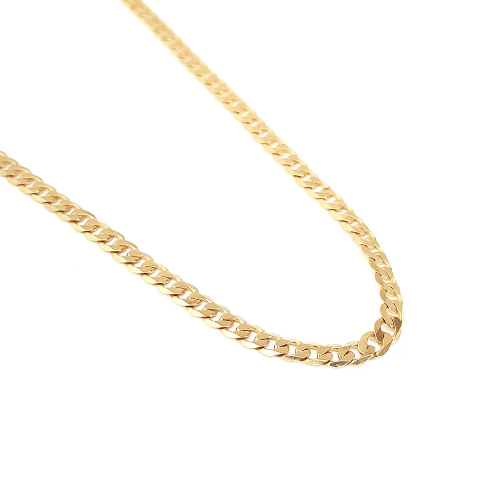 Opulent Yellow Gold Curb Chain