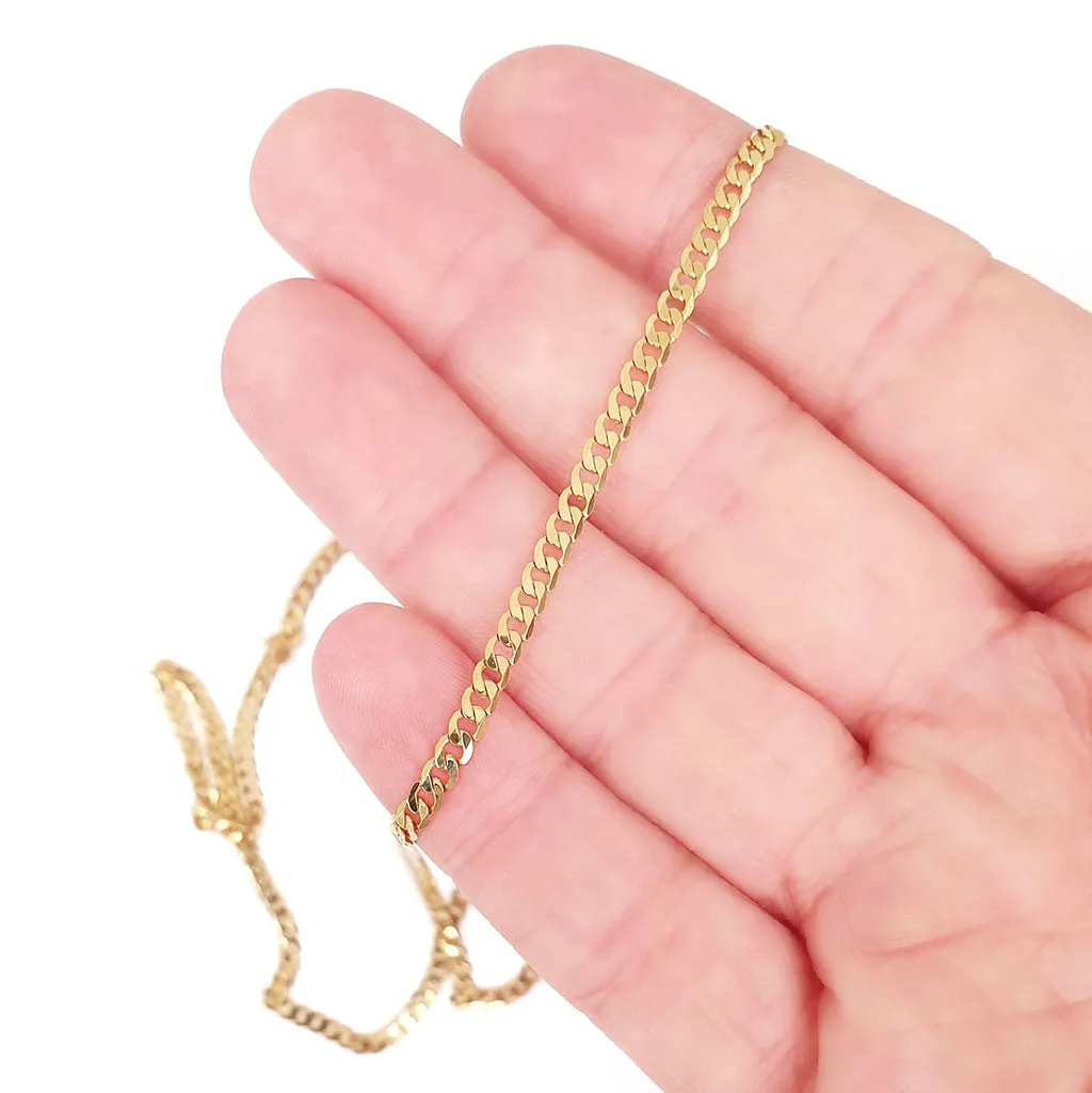 Opulent Yellow Gold Curb Chain