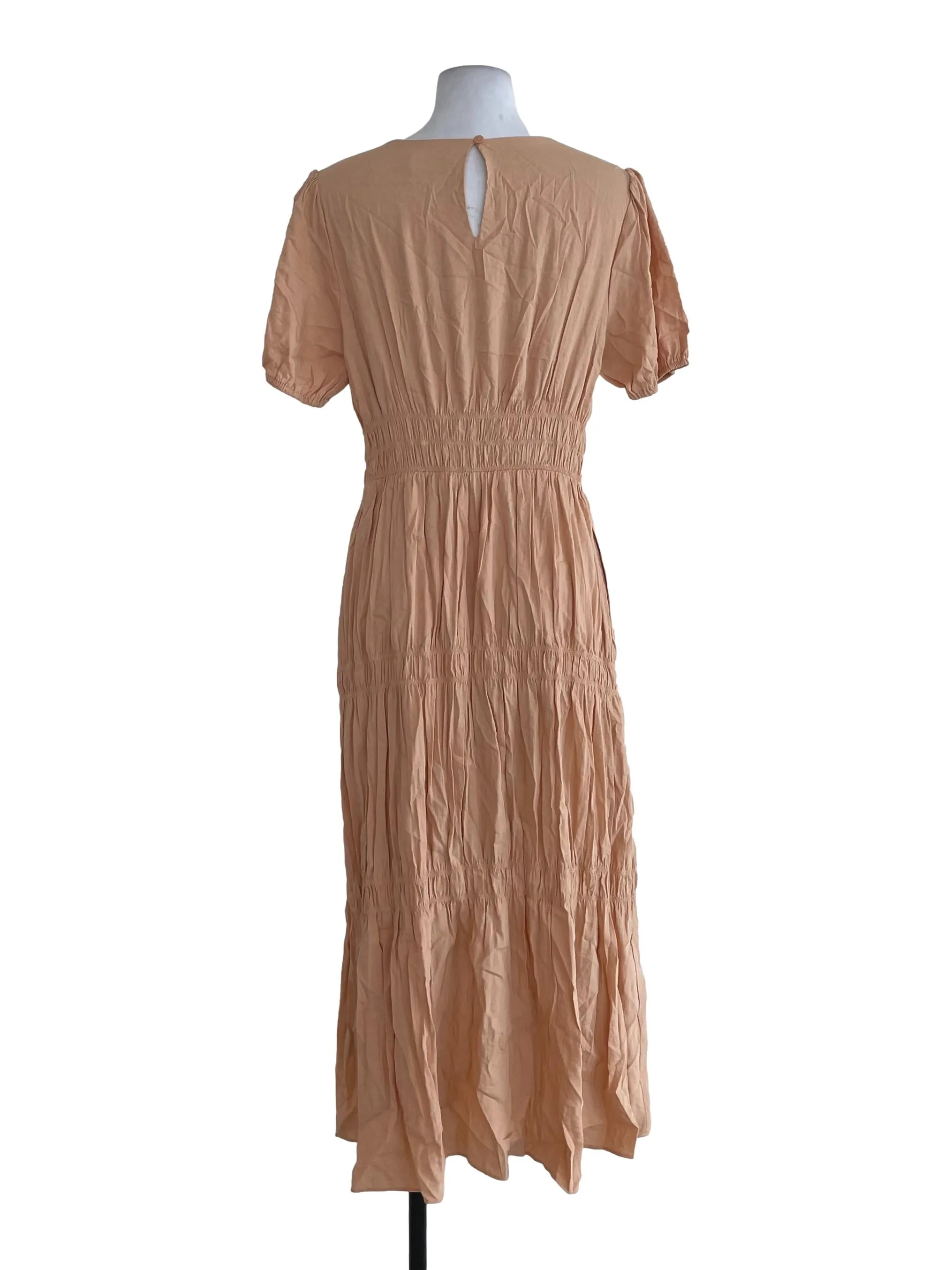 Orange Textured Dress TCL