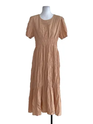 Orange Textured Dress TCL