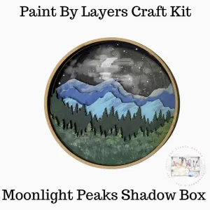 Our Little Makery - Moonlight Peaks Shadow Box Kit