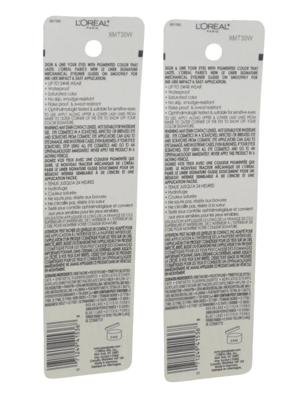 Pack of 2 L'Oreal Le Liner Signature Smooth Glide Mechanical Eyeliner, Brown Denim 740