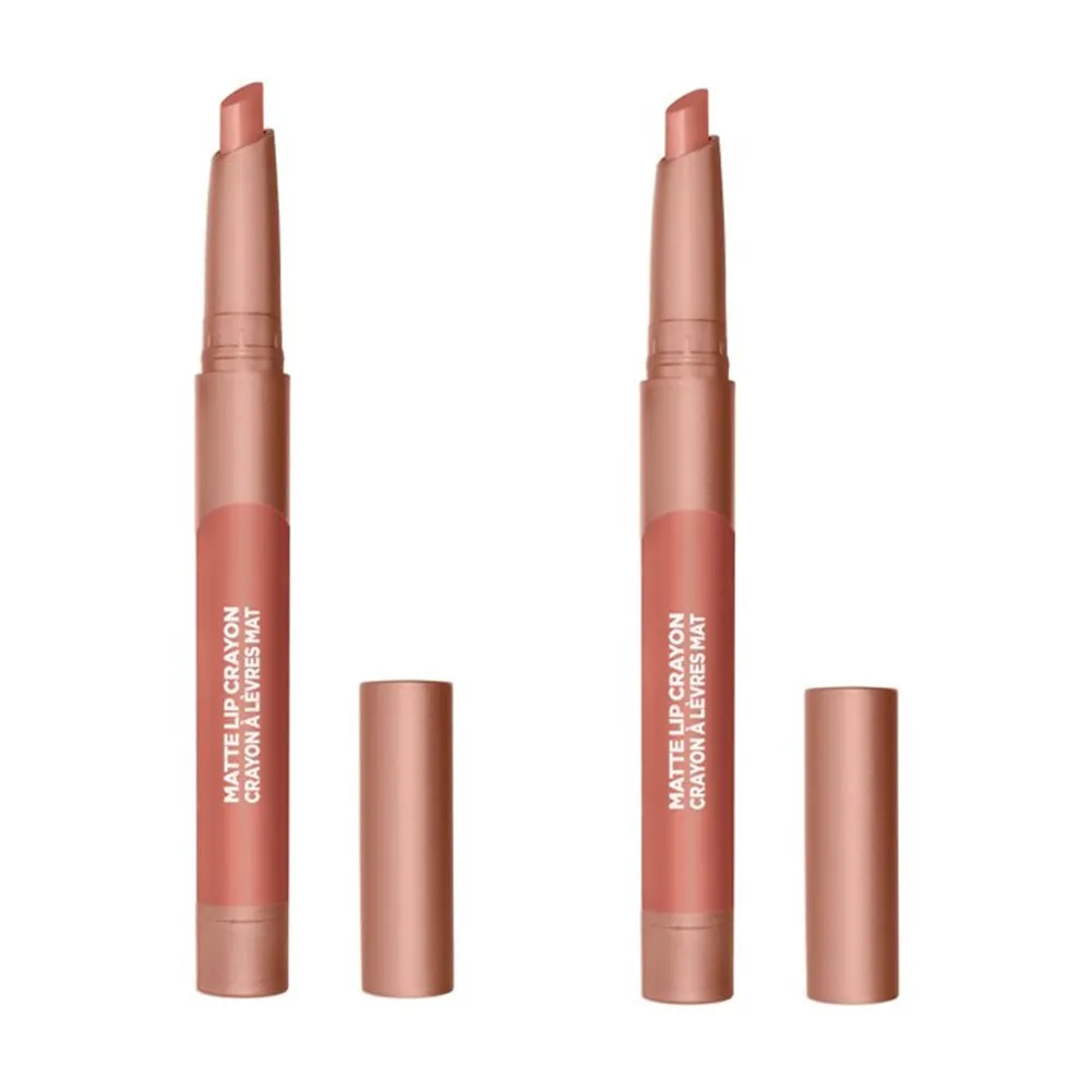 Pack of 2 L'Oreal Paris Infallible Matte Lip Crayon, Smooth Caramel # 512