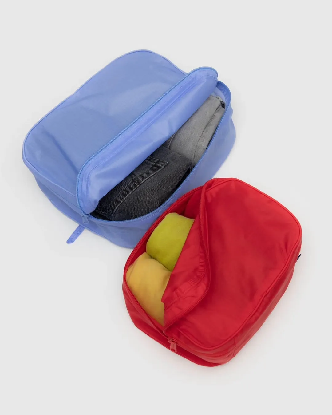 Packing Cube Set- Cornflower/Red