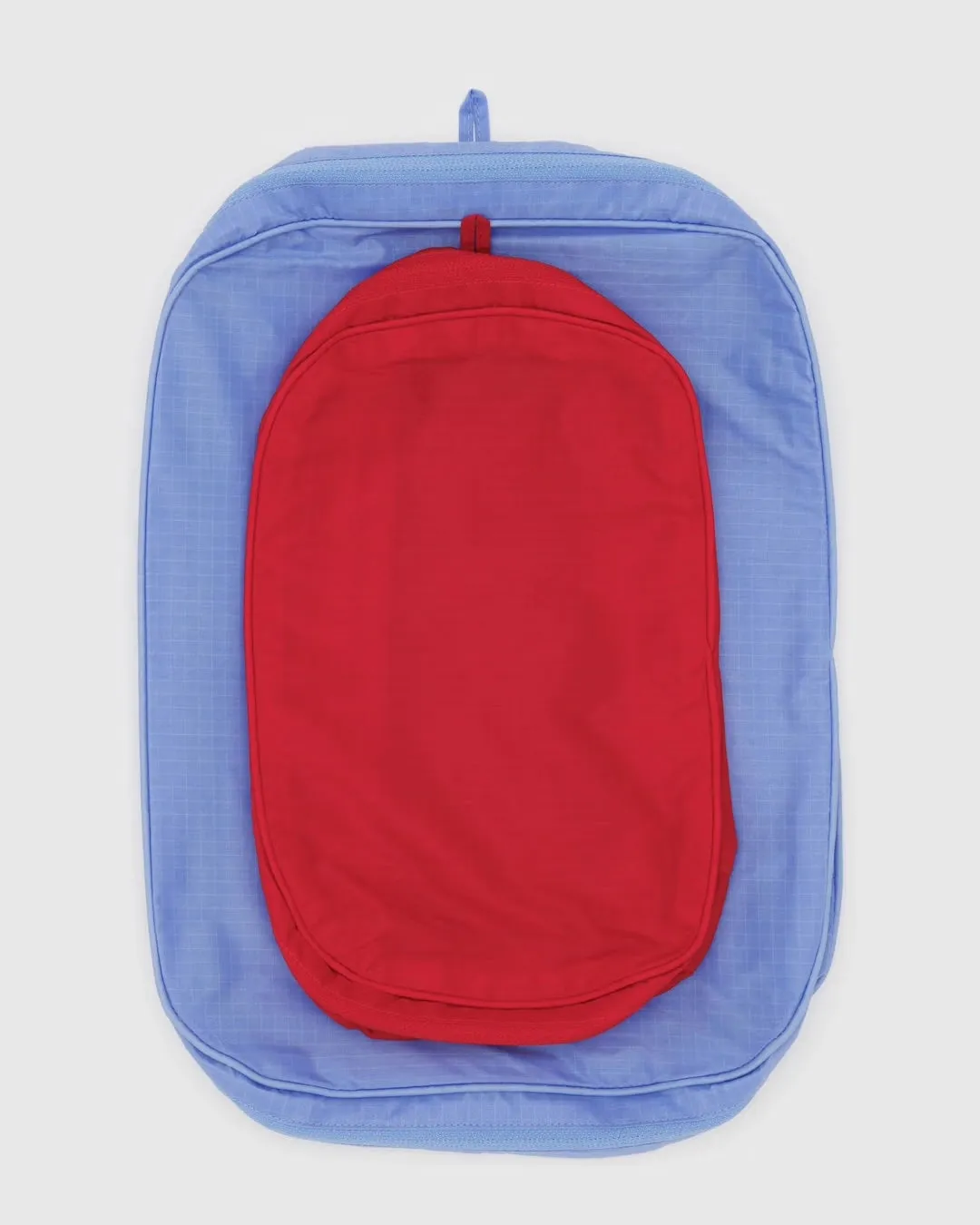 Packing Cube Set- Cornflower/Red