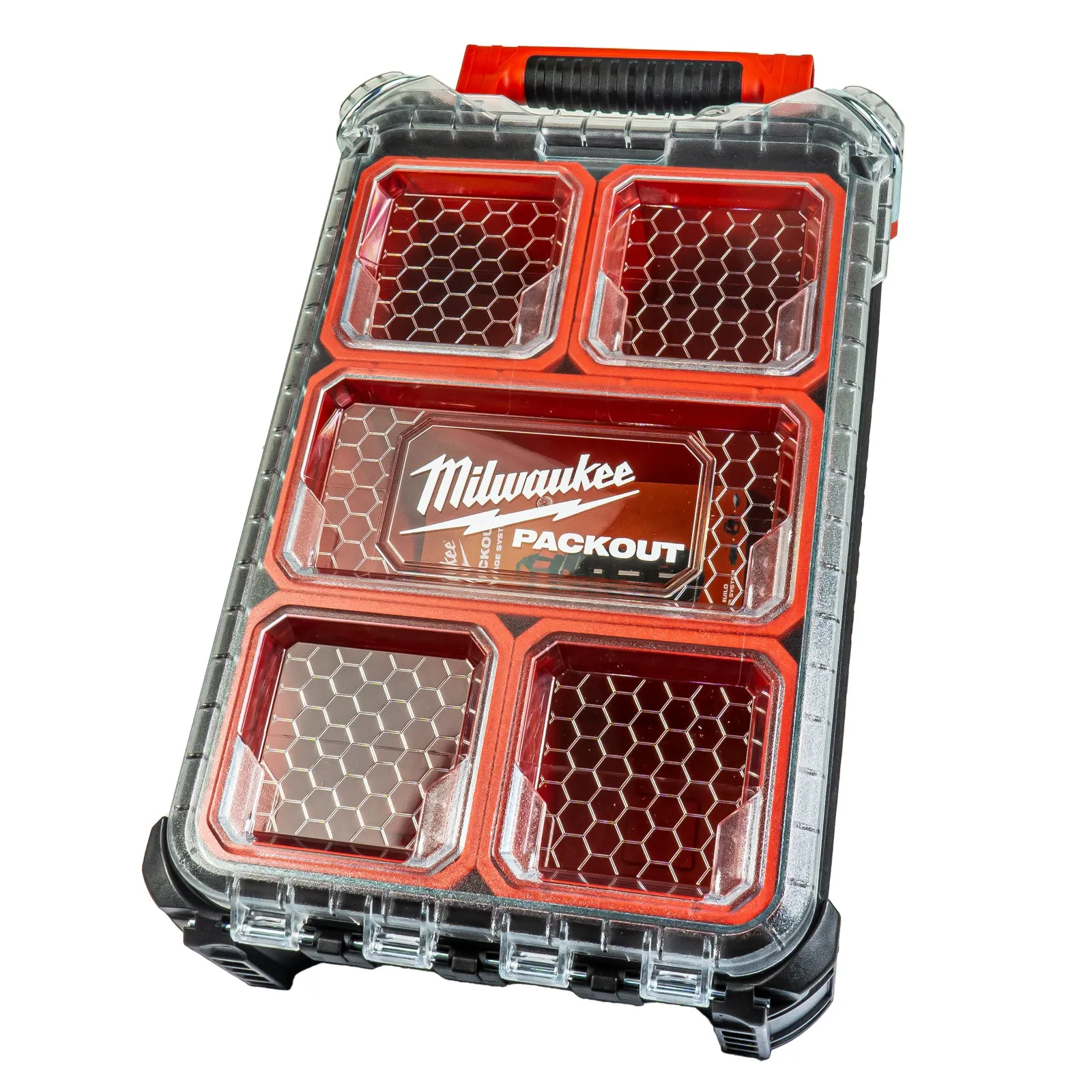 Packout Compact-Organiser inkl. 5 Sortierboxen (IP65 Schutzklasse, Transparenter Deckel, aus stoßfesten Polymeren)