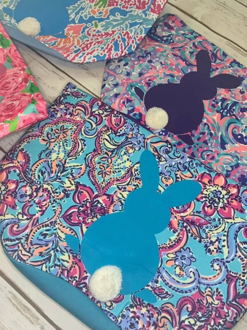 Patterned Easter Bunny Baskets/Totes