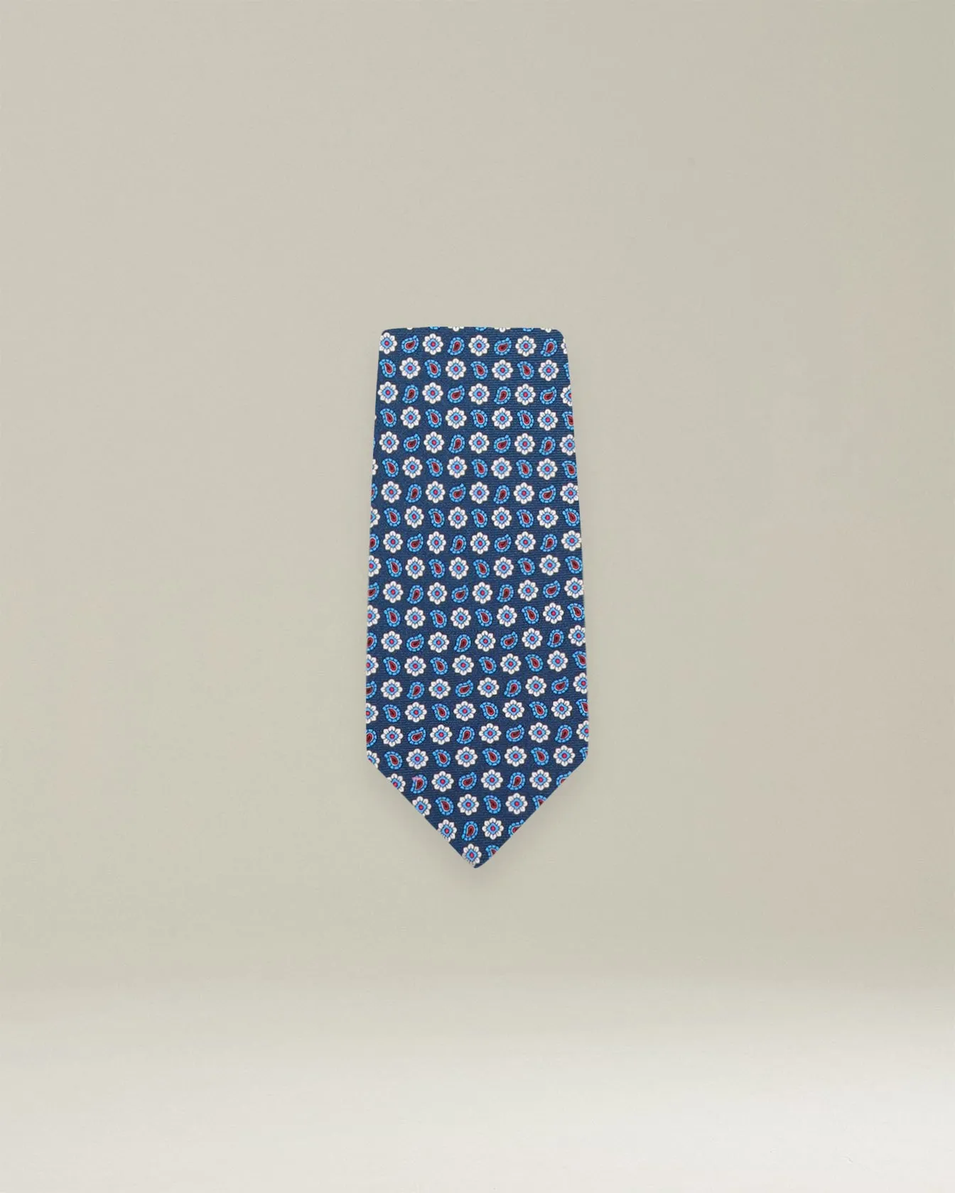PATTERNED SILK TIE