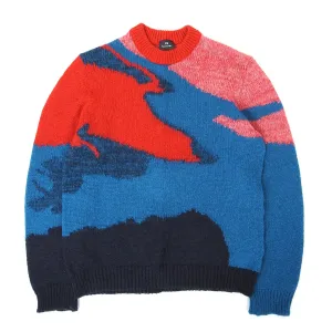 Paul Smith Patterned Mohair Sweater Size Large