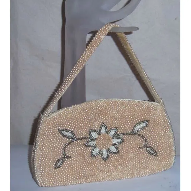 Pearl Beaded Evening Purse