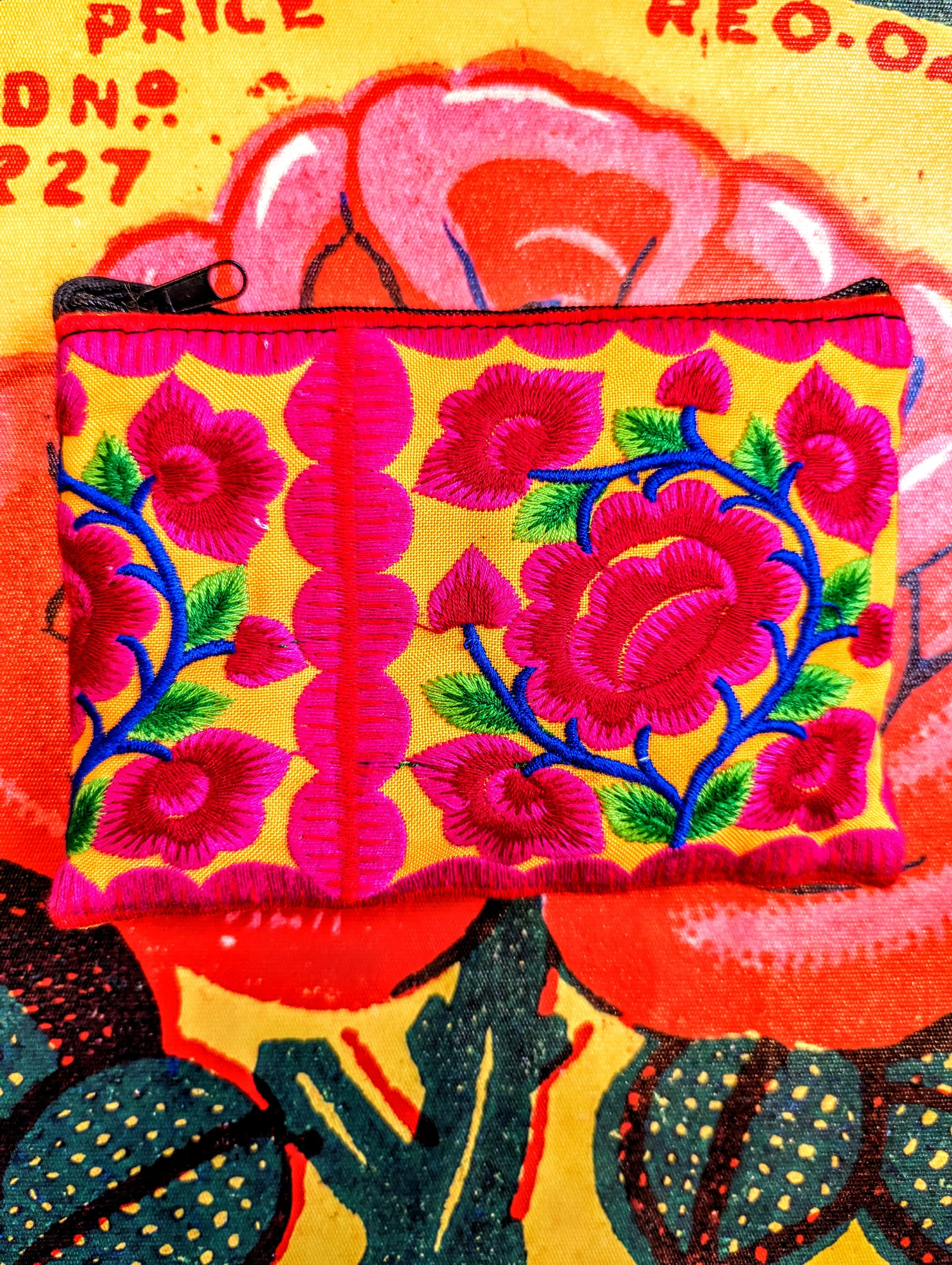 Peony tribal purses