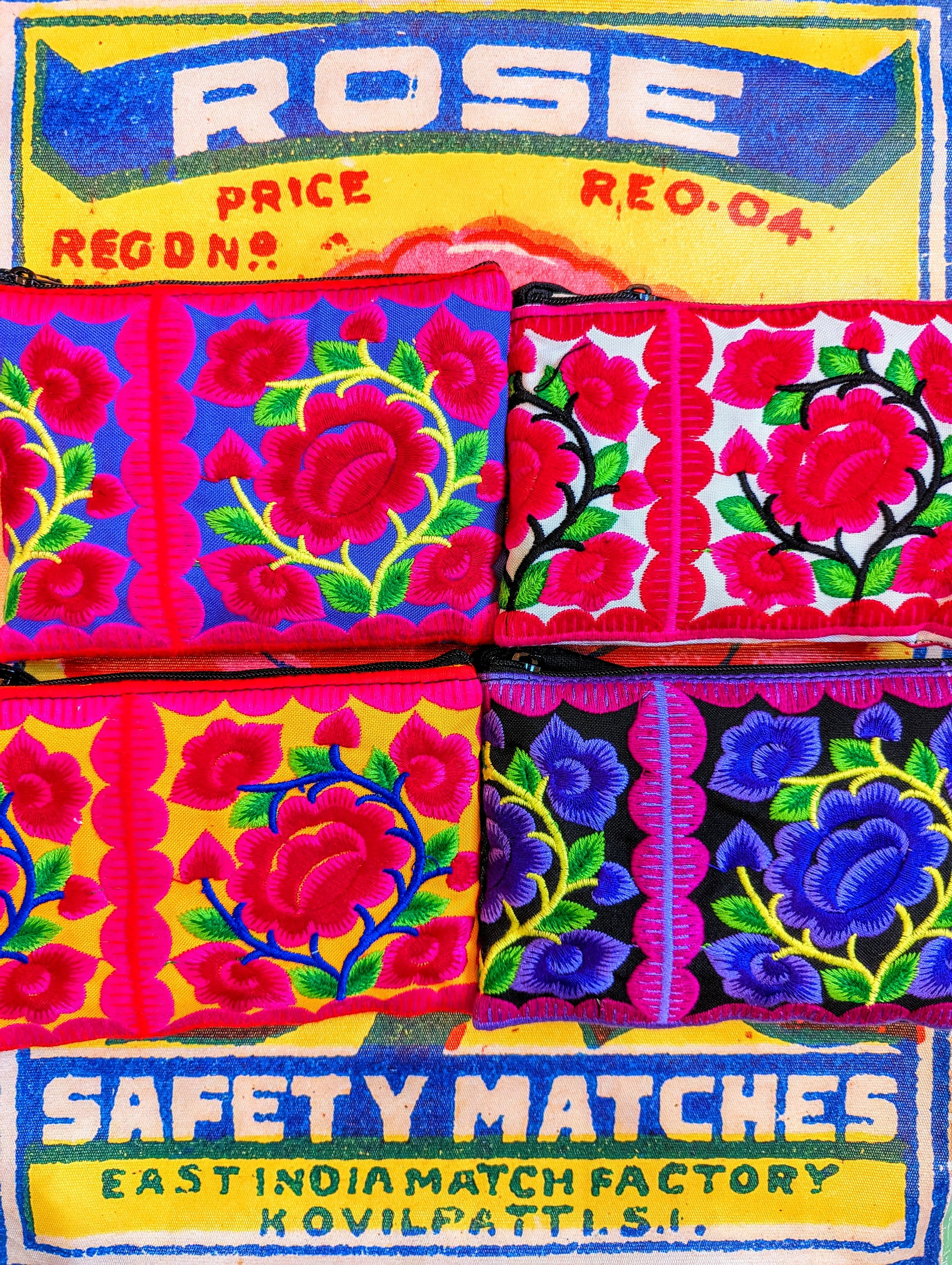 Peony tribal purses