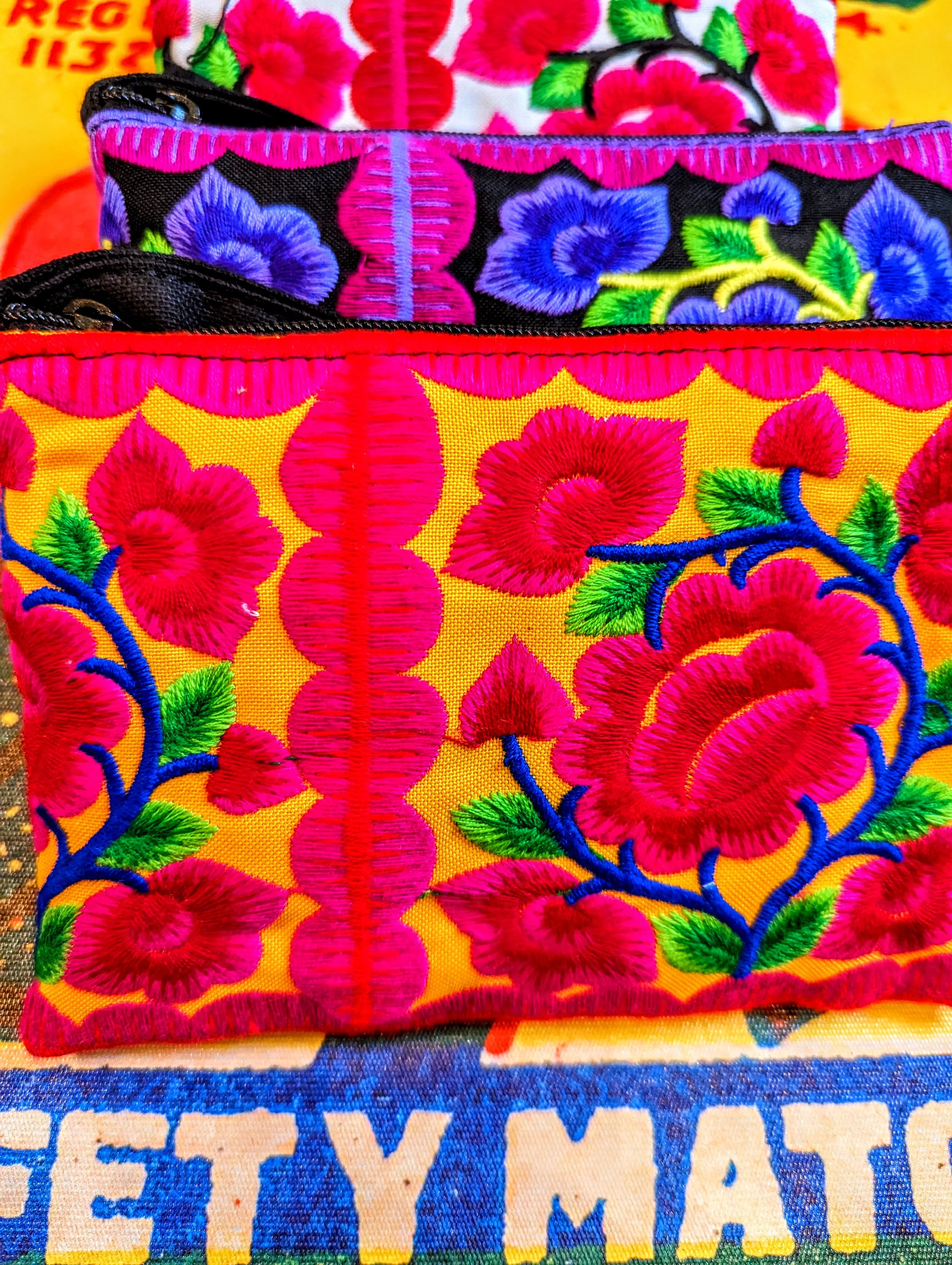 Peony tribal purses