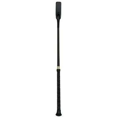 Perri's Black Braided Riding Whip