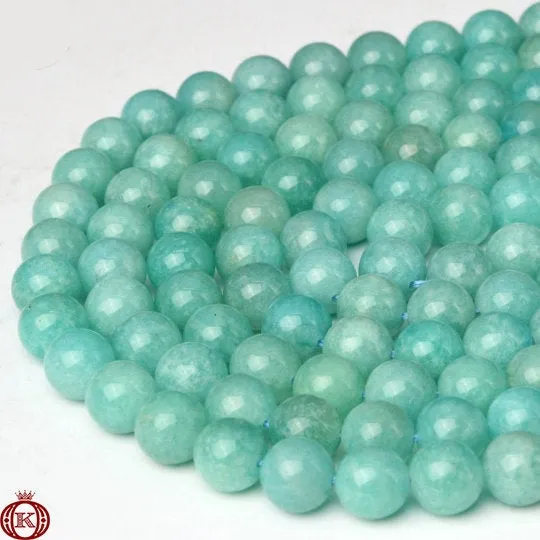 Peruvian Amazonite Beads Smooth Round