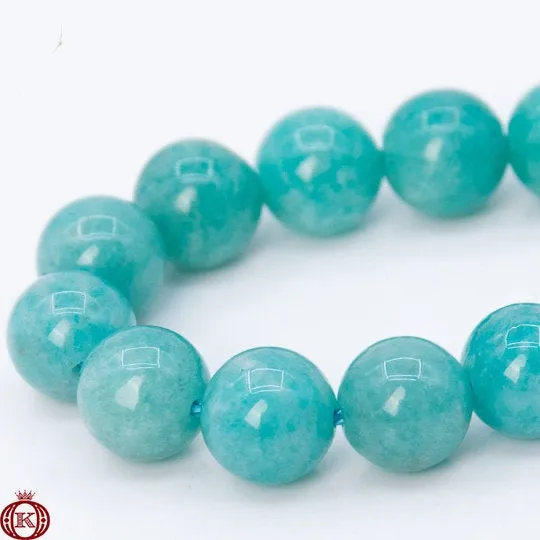 Peruvian Amazonite Beads Smooth Round