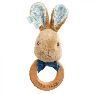 Peter Rabbit Signature Wooden Ring Rattle