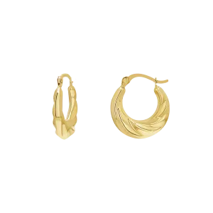 Petit Croissant Hoop Earrings