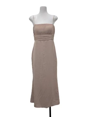 Pink Patterned Long Dress