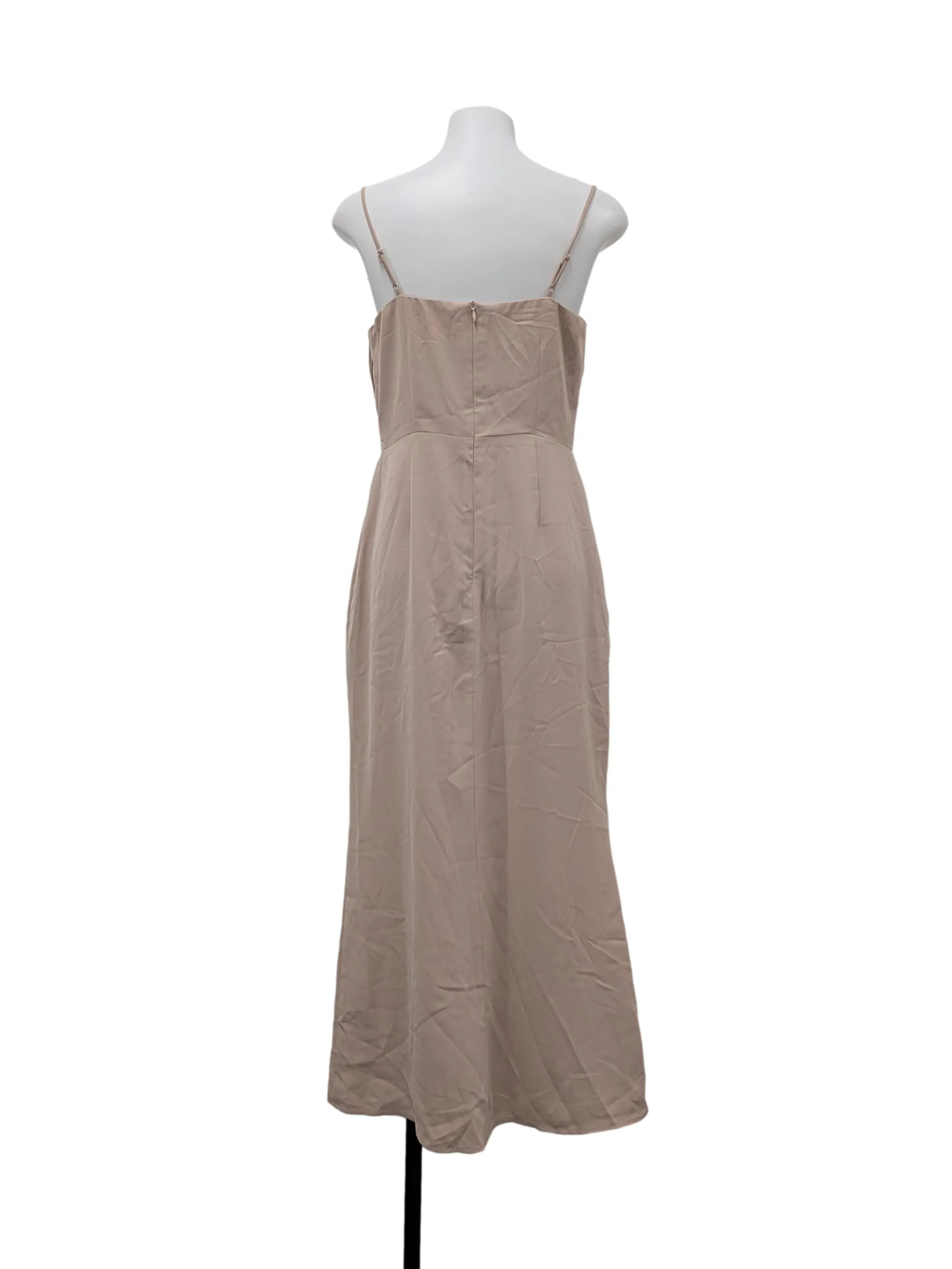 Pink Patterned Long Dress