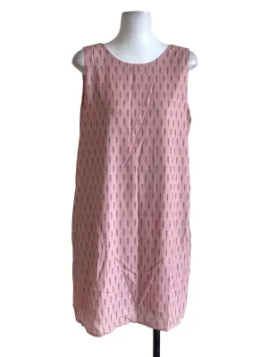 Pink Patterned Shift Dress