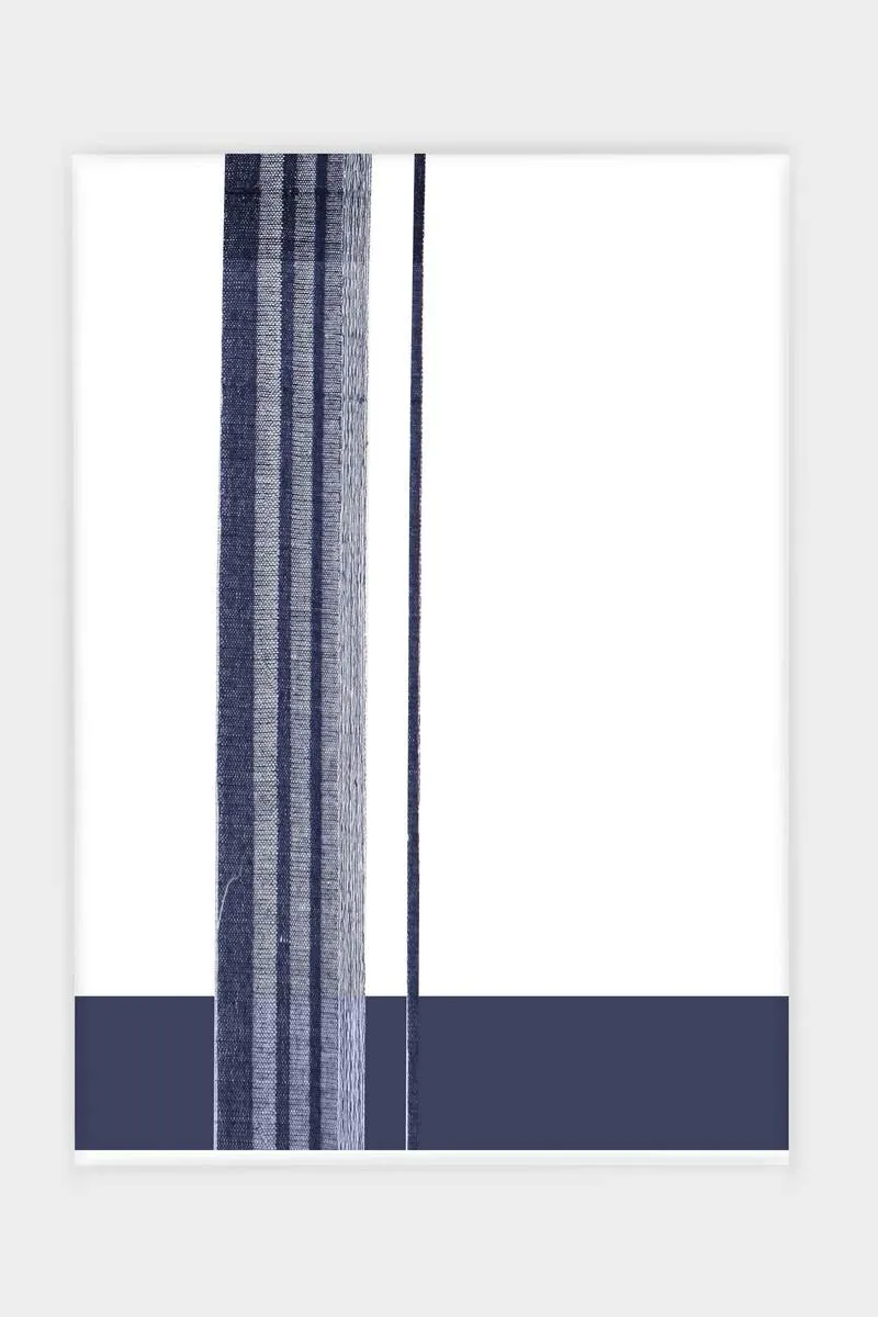 Pleasant Navya - Navy Blue Smooth Cotton Double Layered Dhoti With Fancy Borders | Uathayam