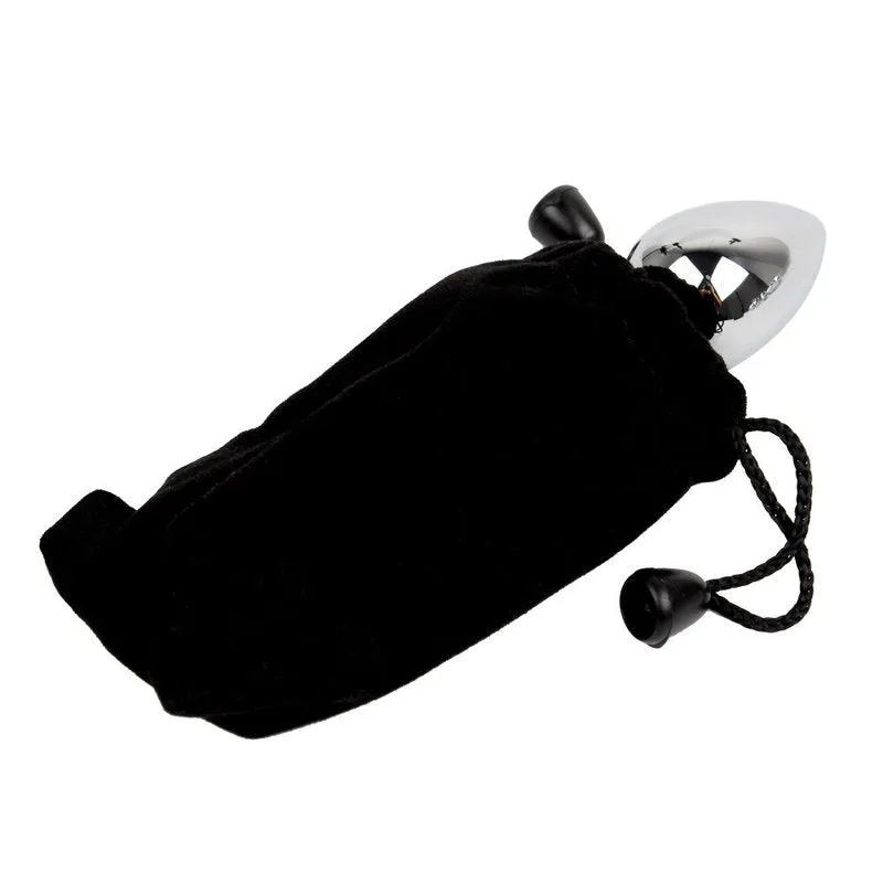 Plug Anal Diamant Métal Smooth Bleu M