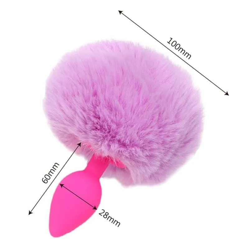 Plug Anal Queue de Lapin Silicone Violet
