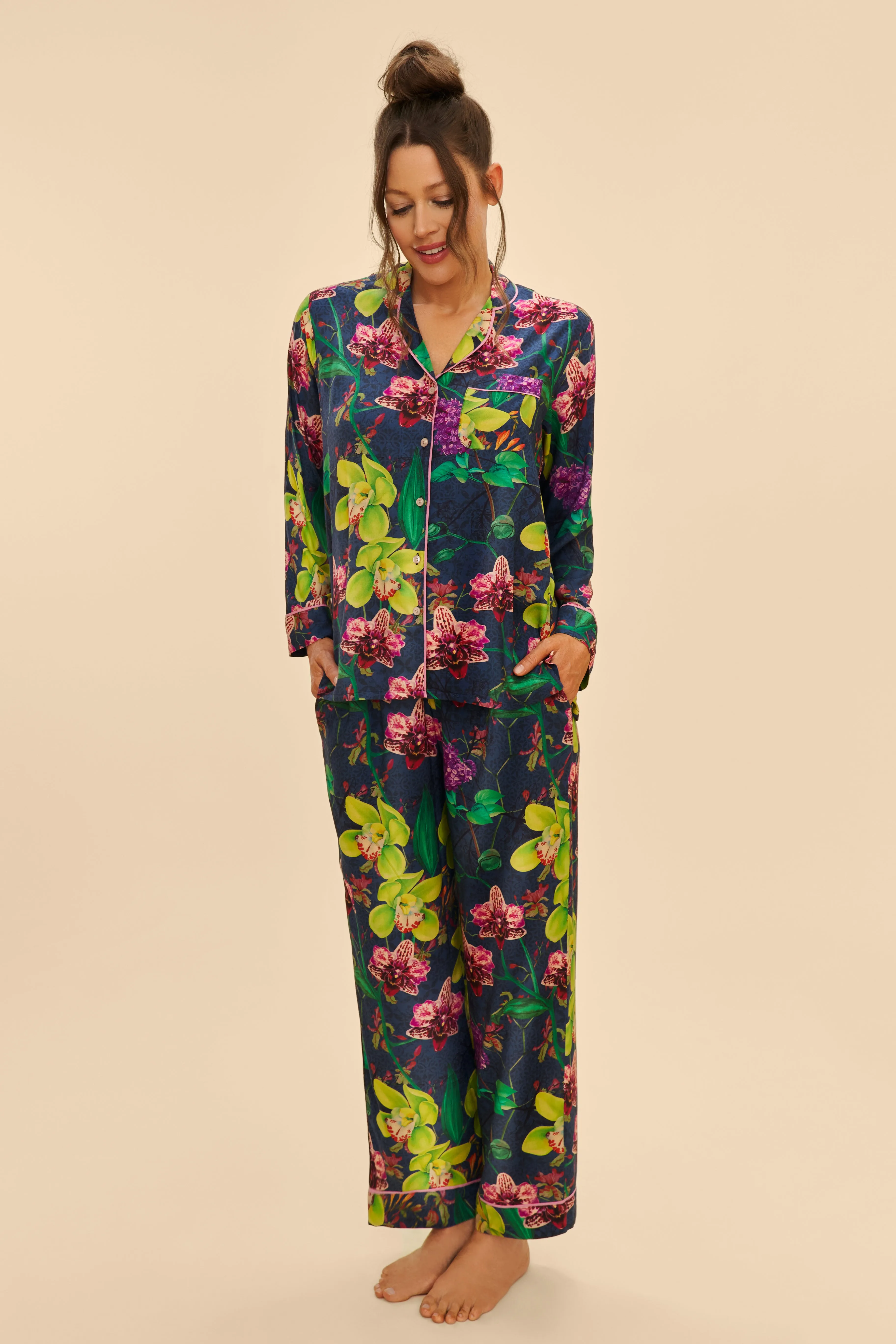 Powder UK Lilac Exotic Evening Pyjamas