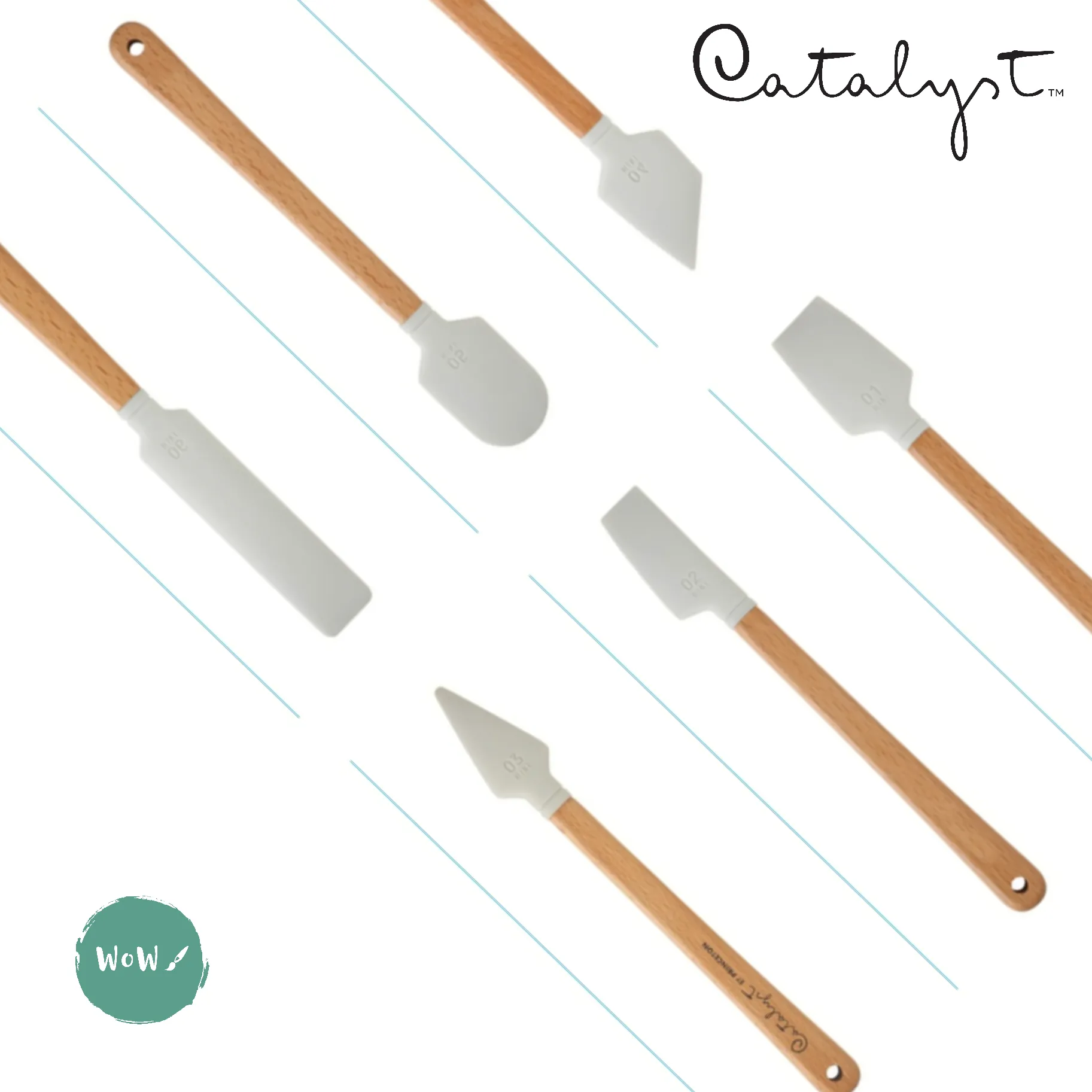 Princeton CATALYST TOOL Synthetic Short Handle 15mm MINI BLADES - M06