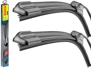 Proton Compact 1995-2001 Bosch Aerotwin Replacement Front Screen Retro Fit Windscreen Wiper Blades   Wurth Screen Wash