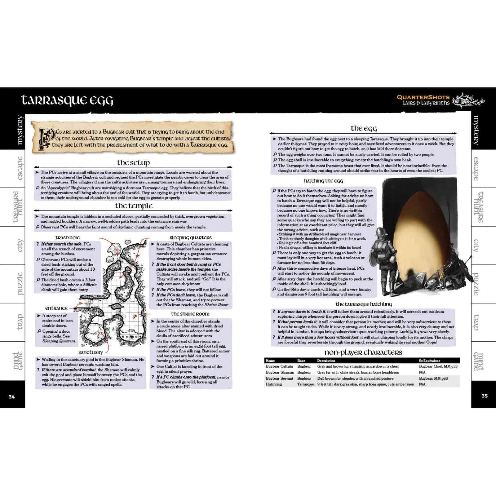 QuarterShots: Lairs and Labyrinths