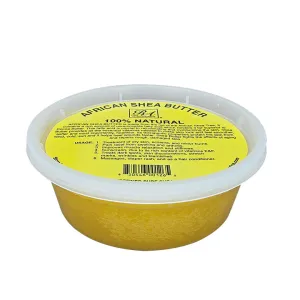 RA COSMETICS 100% Pure Shea Butter Solid - Yellow Tub 8oz